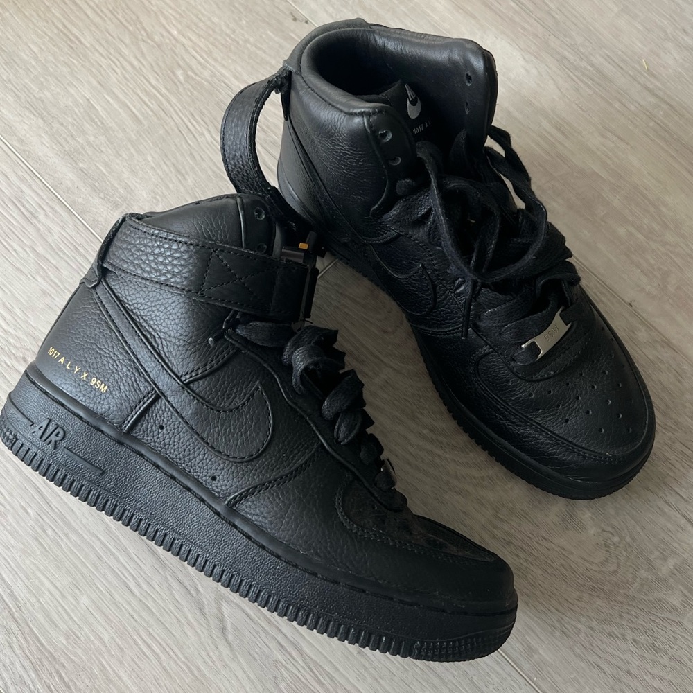Nike x Alyx collaboration Air Force 1 high “Triple Black”